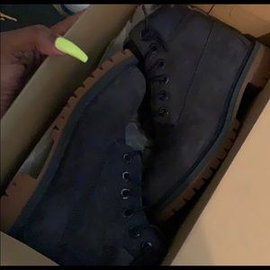 Navy Blue Timberland Boots